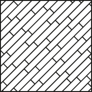 Палуба, смещение хаотичное, диагональ