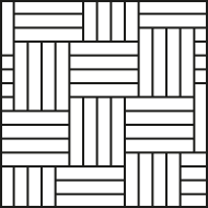 Ёлка, четверная, диагональ